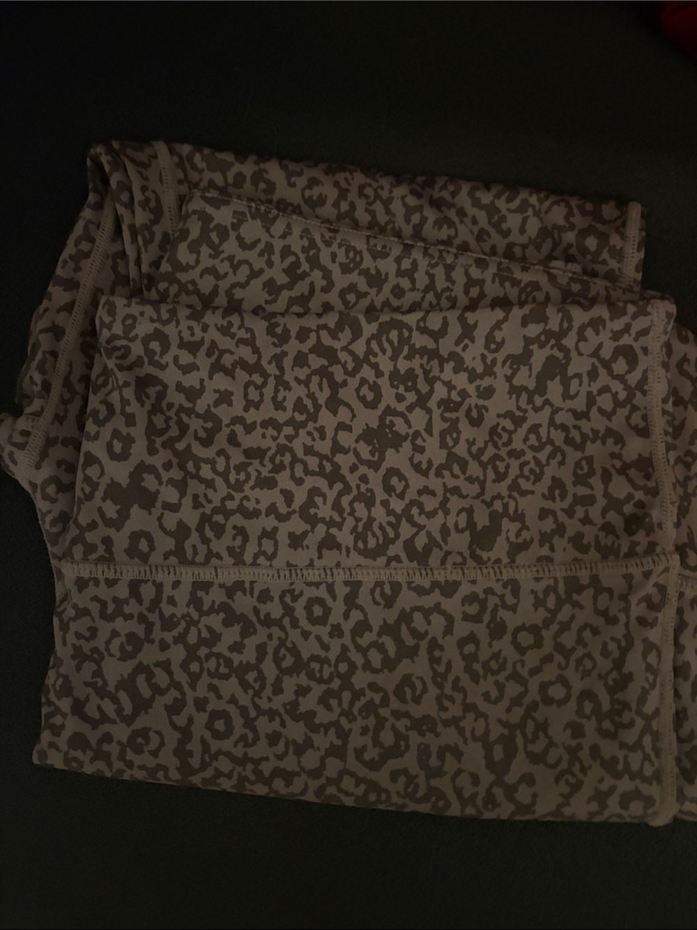 Mono B Taupe and Beige Leopard Leggings